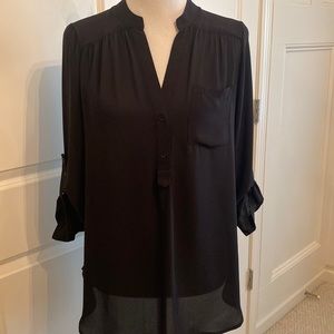 Pleione Black 3/4 sleeve Blouse Size S